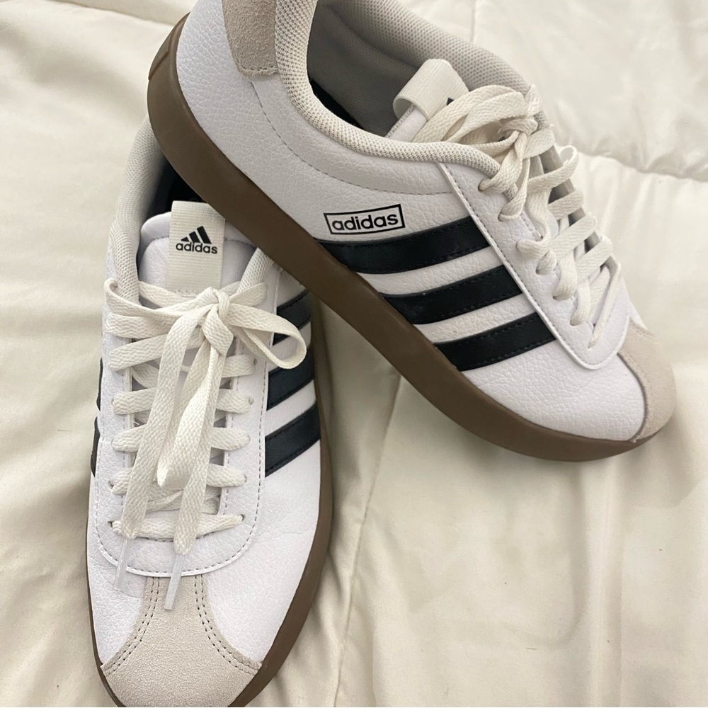 Adidas VL Court 3.0 Women’s 3 Stripe Suede Sneakers